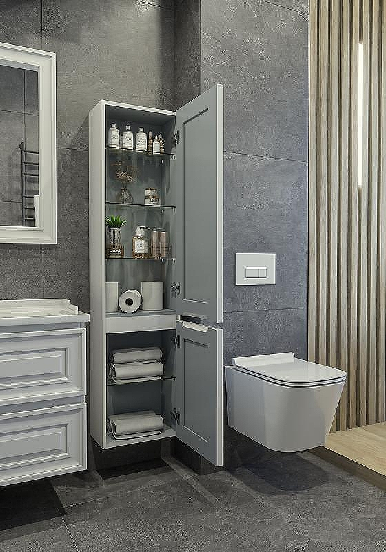 Шкаф пенал Caprigo Ponza 40 R 13550R-В231 подвесной Белый матовый, купить, цена, заказать, магазин, доставка, скидка, промокод, купить, цена, заказать, магазин, доставка, скидка, промокод