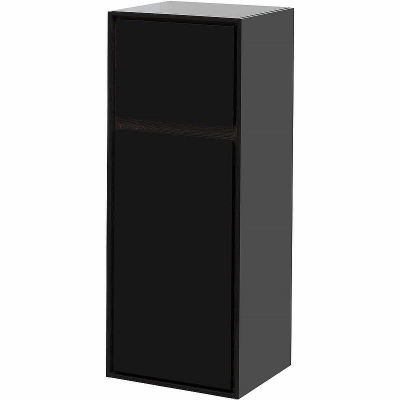 Шкаф пенал Aquanet Милан 35 306376 подвесной Черный глянец