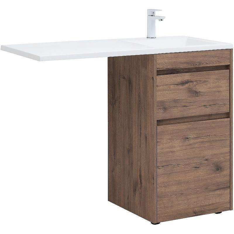 Тумба с раковиной Aquanet Токио 110 R 335586 Дуб веллингтон, купить, цена, заказать, магазин, доставка, скидка, промокод, купить, цена, заказать, магазин, доставка, скидка, промокод