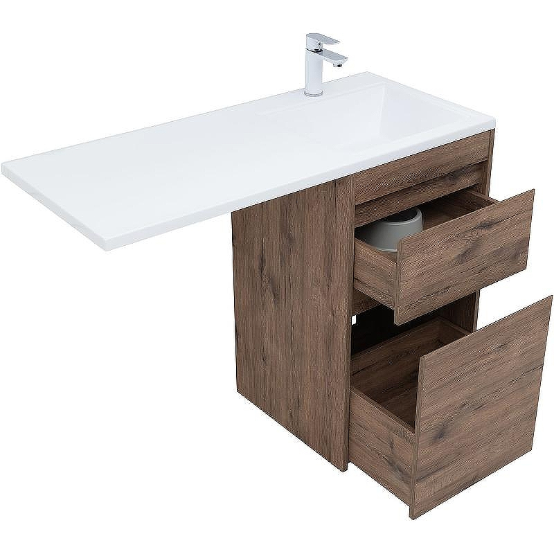 Тумба с раковиной Aquanet Токио 110 R 335586 Дуб веллингтон, купить, цена, заказать, магазин, доставка, скидка, промокод, купить, цена, заказать, магазин, доставка, скидка, промокод