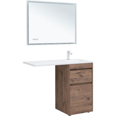 Тумба с раковиной Aquanet Токио 110 R 335586 Дуб веллингтон