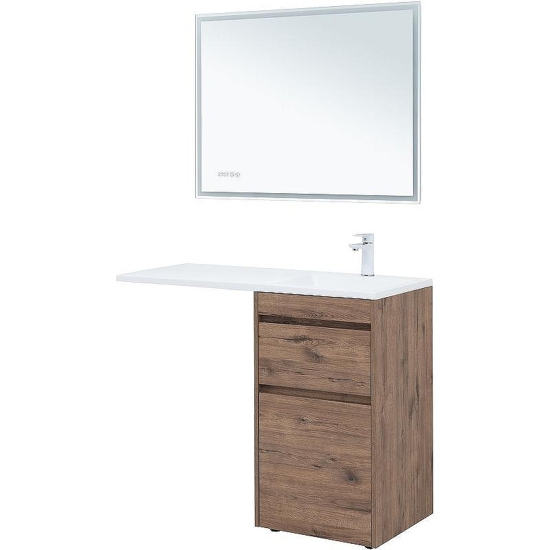 Тумба с раковиной Aquanet Токио 110 R 335586 Дуб веллингтон, купить, цена, заказать, магазин, доставка, скидка, промокод, купить, цена, заказать, магазин, доставка, скидка, промокод