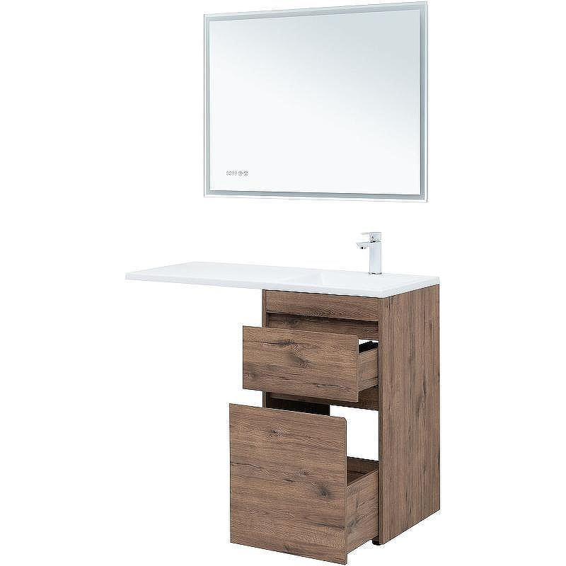 Тумба с раковиной Aquanet Токио 110 R 335586 Дуб веллингтон, купить, цена, заказать, магазин, доставка, скидка, промокод, купить, цена, заказать, магазин, доставка, скидка, промокод