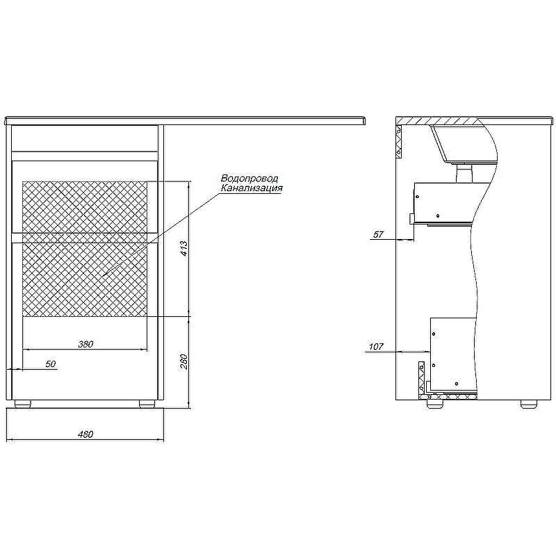 Тумба с раковиной Aquanet Токио 110 R 335586 Дуб веллингтон, купить, цена, заказать, магазин, доставка, скидка, промокод, купить, цена, заказать, магазин, доставка, скидка, промокод