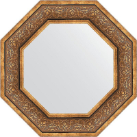 Зеркало Evoform Octagon 59х59 BY 3838 в багетной раме - Вензель бронзовый 101, купить, цена, заказать, магазин, доставка, скидка, промокод, купить, цена, заказать, магазин, доставка, скидка, промокод