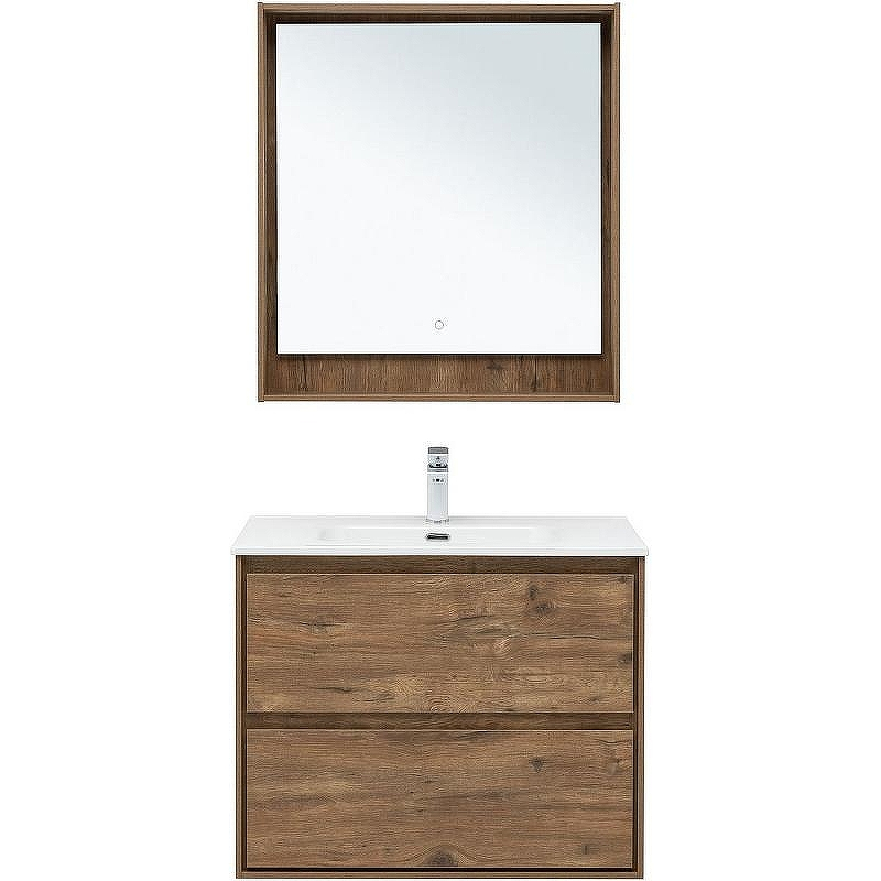 Тумба под раковину Aquanet Милан 80 336379 подвесная Дуб рустикальный, купить, цена, заказать, магазин, доставка, скидка, промокод, купить, цена, заказать, магазин, доставка, скидка, промокод