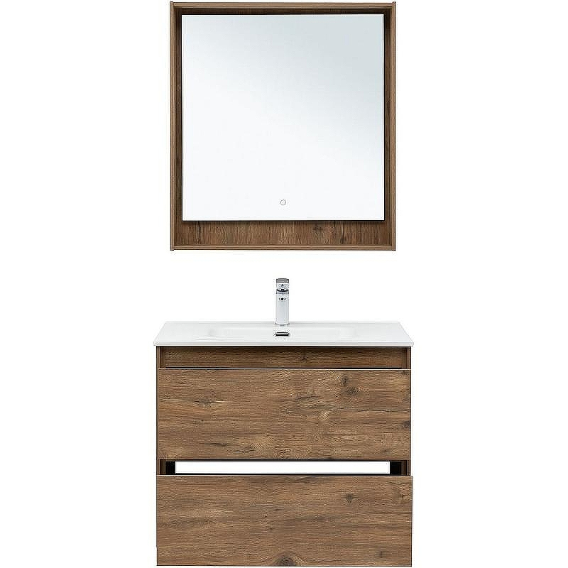 Тумба под раковину Aquanet Милан 80 336379 подвесная Дуб рустикальный, купить, цена, заказать, магазин, доставка, скидка, промокод, купить, цена, заказать, магазин, доставка, скидка, промокод