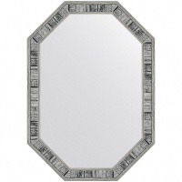 Зеркало Evoform Octagon 69x49 BY 7415 в багетной раме - Состаренное дерево 50, купить, цена, заказать, магазин, доставка, скидка, промокод, купить, цена, заказать, магазин, доставка, скидка, промокод