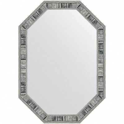 Зеркало Evoform Octagon 69x49 BY 7415 в багетной раме - Состаренное дерево 50