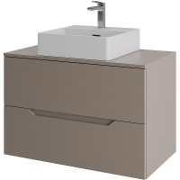 Тумба с раковиной Orange Line 80 Li-80TuLMDF+B04-405W подвесная Латте матовый, купить, цена, заказать, магазин, доставка, скидка, промокод, купить, цена, заказать, магазин, доставка, скидка, промокод