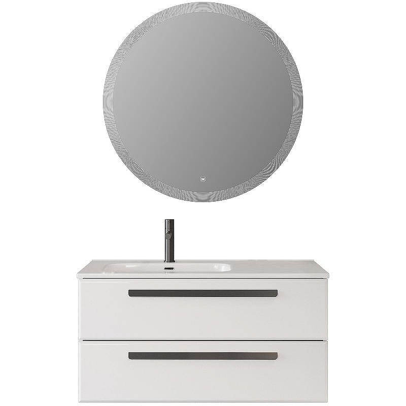 Тумба под раковину Cezares Eco-Cer-N 100 L ECO-CER-N-1000-2C-SO-BL-L подвесная Bianco Lucido без ручек, купить, цена, заказать, магазин, доставка, скидка, промокод, купить, цена, заказать, магазин, доставка, скидка, промокод