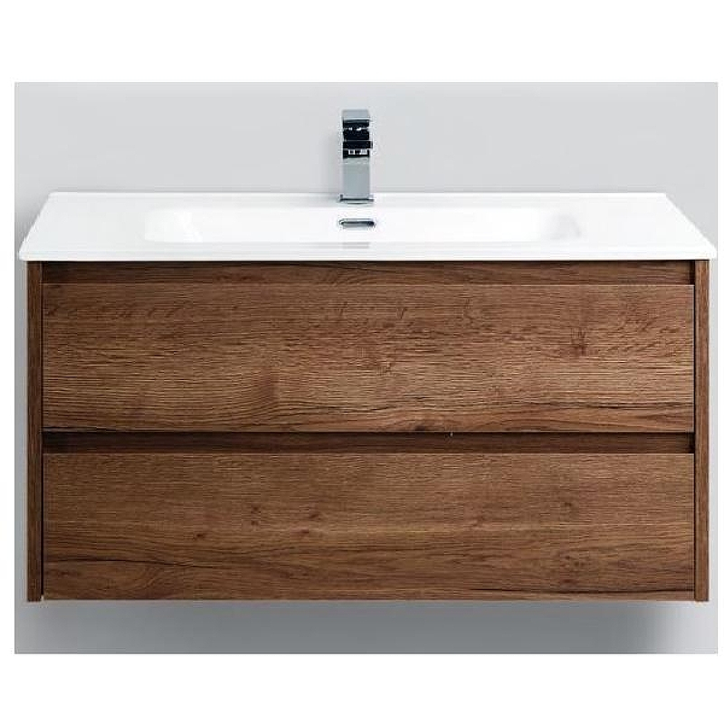 Тумба под раковину BelBagno Kraft 100 KRAFT-1000-2C-SO-RT подвесная Табачный дуб, купить, цена, заказать, магазин, доставка, скидка, промокод, купить, цена, заказать, магазин, доставка, скидка, промокод