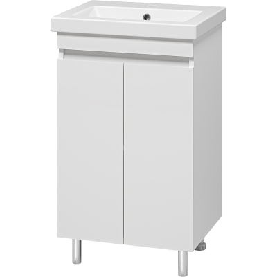 Тумба с раковиной Misty Енисей 50 УТ000009441 Белая