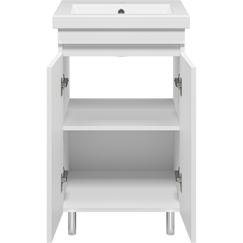 Тумба с раковиной Misty Енисей 50 УТ000009441 Белая, купить, цена, заказать, магазин, доставка, скидка, промокод, купить, цена, заказать, магазин, доставка, скидка, промокод