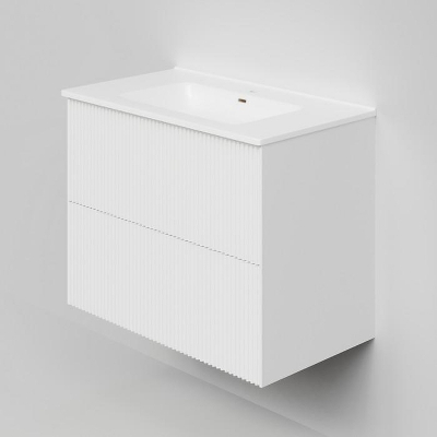 Тумба под раковину La Fenice Terra Twin 80 FNC-01-TER-B-80-2 подвесная Белая матовая