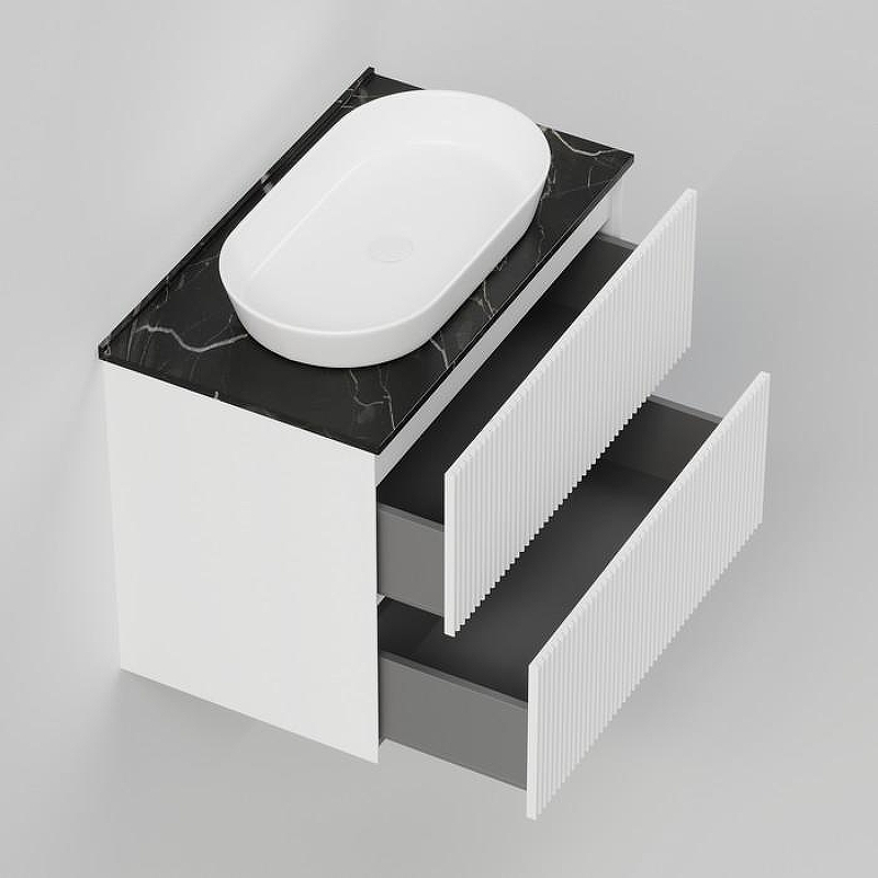 Тумба под раковину La Fenice Terra Twin 80 FNC-01-TER-B-80-2 подвесная Белая матовая, купить, цена, заказать, магазин, доставка, скидка, промокод, купить, цена, заказать, магазин, доставка, скидка, промокод