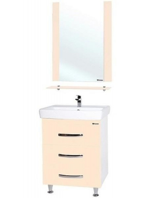 Тумба под раковину Bellezza Рокко 80 4635313660076 Бежевая Белая