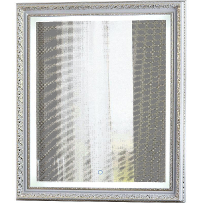 Зеркало Континент Verona 630х780 ЗЛП25 с подсветкой Белое с сенсорным выключателем