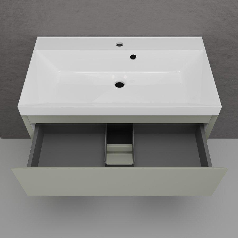 Тумба под раковину Style Line Манхэттен 80 ЛС-00002361 подвесная цвет Олива, купить, цена, заказать, магазин, доставка, скидка, промокод, купить, цена, заказать, магазин, доставка, скидка, промокод