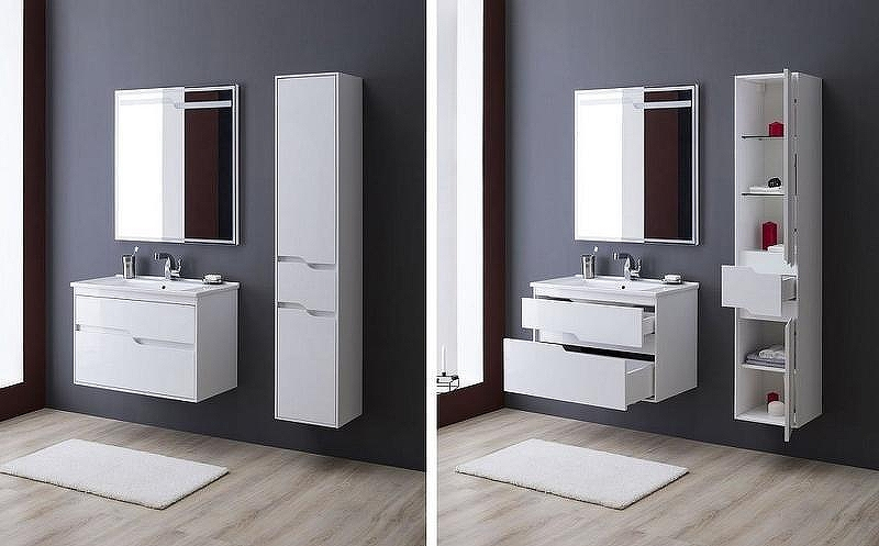 Шкаф пенал Aquanet Модена 35 L 218461 подвесной Белый глянец, купить, цена, заказать, магазин, доставка, скидка, промокод, купить, цена, заказать, магазин, доставка, скидка, промокод