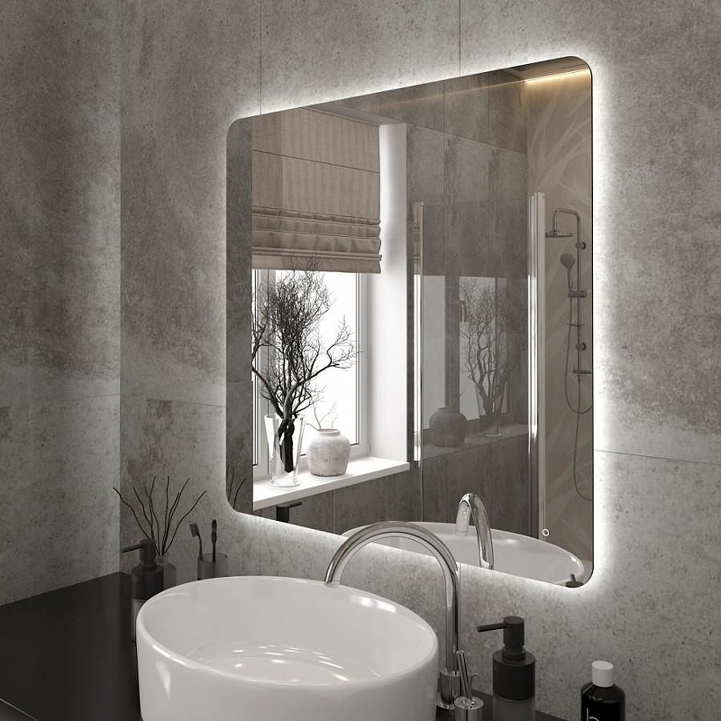 Зеркало Maretti Florenza 80 FL148080P16EL с подсветкой с сенсорным выключателем и диммером, купить, цена, заказать, магазин, доставка, скидка, промокод, купить, цена, заказать, магазин, доставка, скидка, промокод