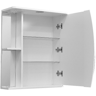 Зеркальный шкаф Stella Polar Волна Лана 60 SP-00000049 с подсветкой Белый