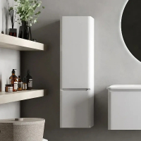 Шкаф пенал AQUAme S4 33 AQM9004WH подвесной цвет Белый глянцевый, купить, цена, заказать, магазин, доставка, скидка, промокод, купить, цена, заказать, магазин, доставка, скидка, промокод