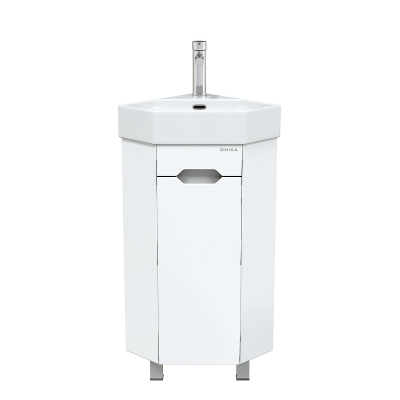 Тумба под раковину Onika Айленд 35 R 103501 угловая цвет Белый