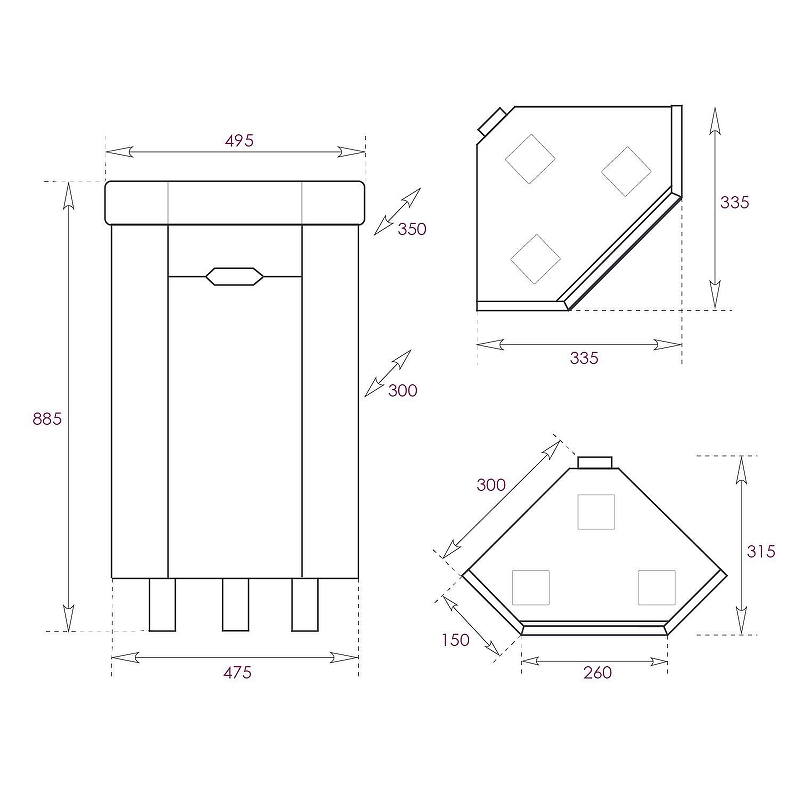 Тумба под раковину Onika Айленд 35 R 103501 угловая цвет Белый, купить, цена, заказать, магазин, доставка, скидка, промокод, купить, цена, заказать, магазин, доставка, скидка, промокод