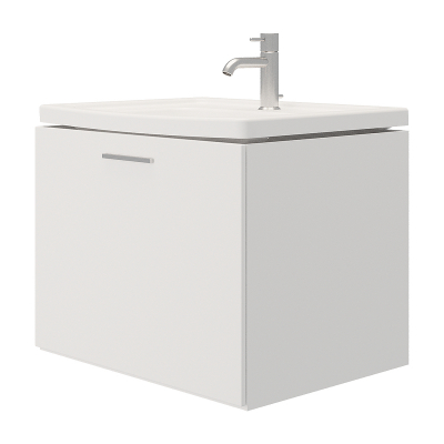 Тумба с раковиной Creto Modula 65 300425-65П подвесная цвет Белый