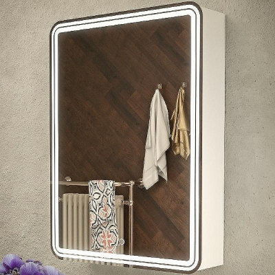 Зеркальный шкаф Azario Adriana 60 R CS00069512 с подсветкой Белый