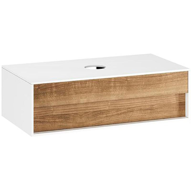 Тумба под раковину Ravak SD Step 100 X000001418 подвесная Белая Орех, купить, цена, заказать, магазин, доставка, скидка, промокод, купить, цена, заказать, магазин, доставка, скидка, промокод