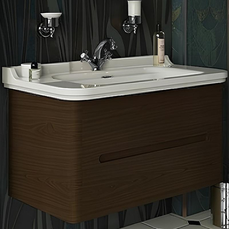 Тумба под раковину Kerasan Waldorf 94 925546 подвесная Noce, купить, цена, заказать, магазин, доставка, скидка, промокод, купить, цена, заказать, магазин, доставка, скидка, промокод