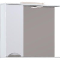 Зеркало со шкафом Vigo Callao 80 L z.CAL.80.L.El с подсветкой Белое с электровыключателем, купить, цена, заказать, магазин, доставка, скидка, промокод, купить, цена, заказать, магазин, доставка, скидка, промокод