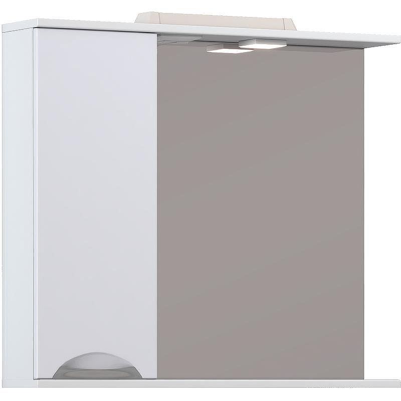 Зеркало со шкафом Vigo Callao 80 L z.CAL.80.L.El с подсветкой Белое с электровыключателем, купить, цена, заказать, магазин, доставка, скидка, промокод, купить, цена, заказать, магазин, доставка, скидка, промокод