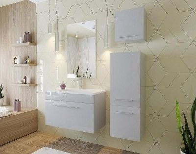 Шкаф пенал Эстет Elin 35 R ФР-00003354 подвесной Белый