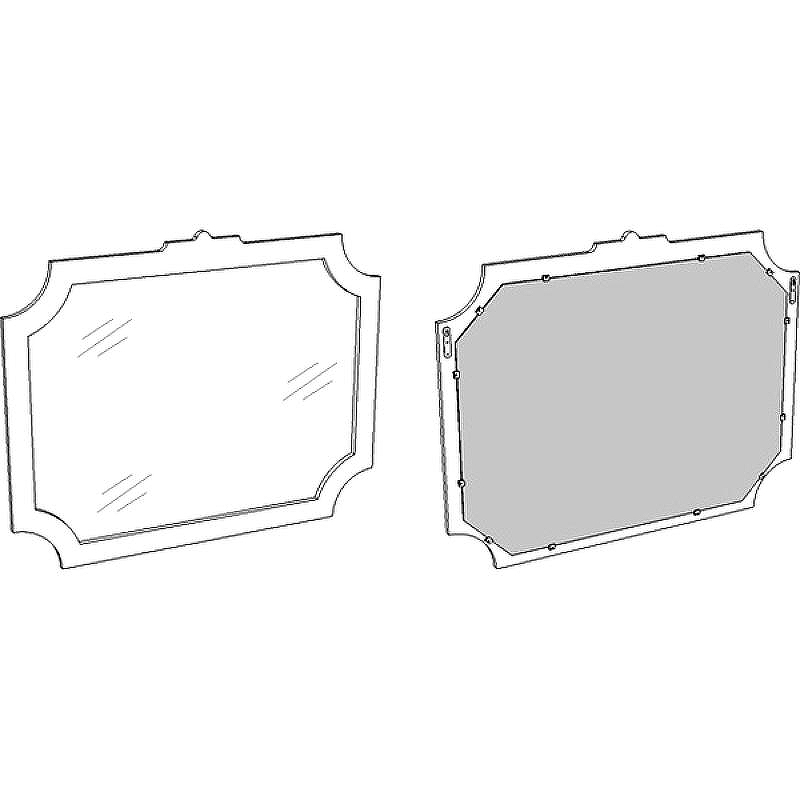 Зеркало Corozo Манойр 85 SD-00000980 Белое, купить, цена, заказать, магазин, доставка, скидка, промокод, купить, цена, заказать, магазин, доставка, скидка, промокод