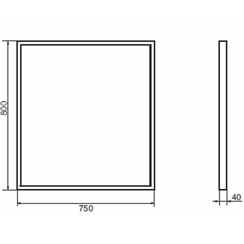 Зеркало Comforty Бредфорд 75 00-00009966 Серый графит, купить, цена, заказать, магазин, доставка, скидка, промокод, купить, цена, заказать, магазин, доставка, скидка, промокод