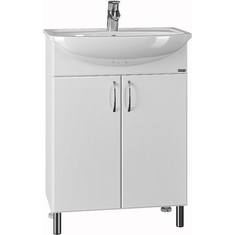 Тумба под раковину СанТа Сити 60 201075 Белая, купить, цена, заказать, магазин, доставка, скидка, промокод, купить, цена, заказать, магазин, доставка, скидка, промокод