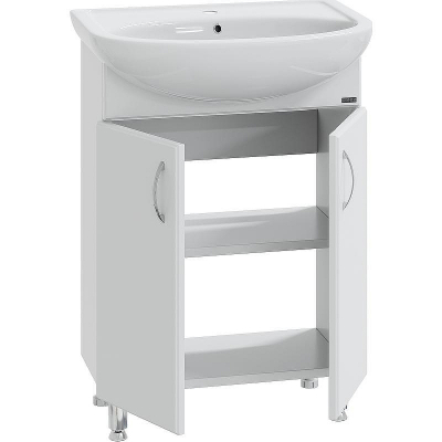 Тумба под раковину СанТа Сити 60 201075 Белая