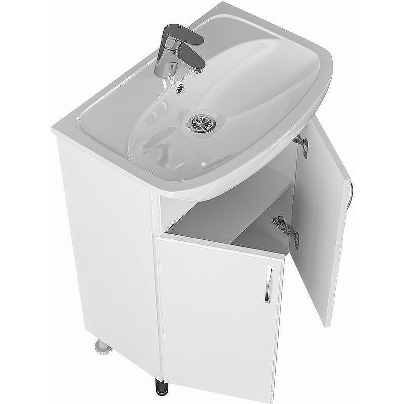 Тумба под раковину СанТа Сити 60 201075 Белая, купить, цена, заказать, магазин, доставка, скидка, промокод, купить, цена, заказать, магазин, доставка, скидка, промокод