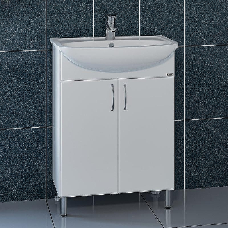 Тумба под раковину СанТа Сити 60 201075 Белая, купить, цена, заказать, магазин, доставка, скидка, промокод, купить, цена, заказать, магазин, доставка, скидка, промокод