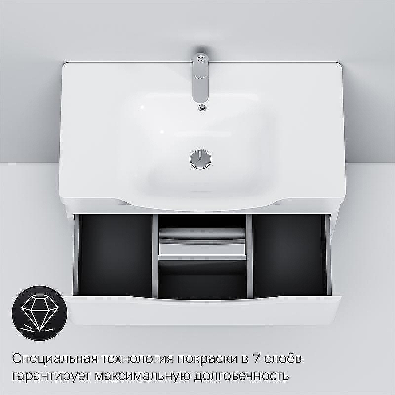 Тумба под раковину AM.PM Like 80 M80FSX0802WG Белая, купить, цена, заказать, магазин, доставка, скидка, промокод, купить, цена, заказать, магазин, доставка, скидка, промокод