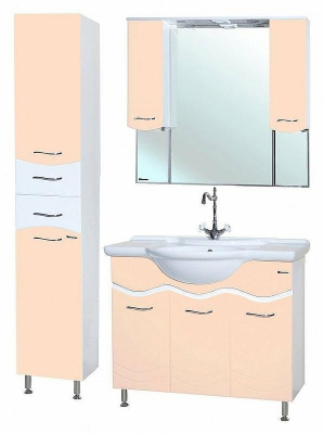 Шкаф пенал Bellezza Мари 35 4622904710074 Бежевый Белый