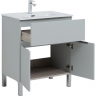 Тумба под раковину Aquanet Алвита New 70 303899 Серая матовая, купить, цена, заказать, магазин, доставка, скидка, промокод, купить, цена, заказать, магазин, доставка, скидка, промокод