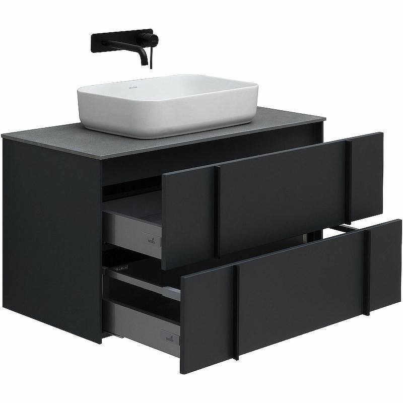 Тумба под раковину Allen Brau Reality 90 1.32006.AM подвесная Антрацит матовый, купить, цена, заказать, магазин, доставка, скидка, промокод, купить, цена, заказать, магазин, доставка, скидка, промокод