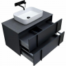 Тумба под раковину Allen Brau Reality 90 1.32006.AM подвесная Антрацит матовый, купить, цена, заказать, магазин, доставка, скидка, промокод, купить, цена, заказать, магазин, доставка, скидка, промокод