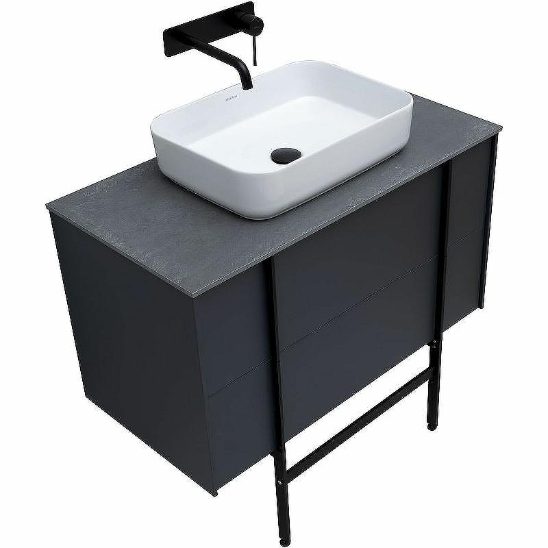 Тумба под раковину Allen Brau Reality 90 1.32006.AM подвесная Антрацит матовый, купить, цена, заказать, магазин, доставка, скидка, промокод, купить, цена, заказать, магазин, доставка, скидка, промокод