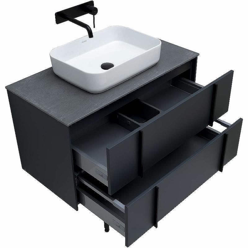 Тумба под раковину Allen Brau Reality 90 1.32006.AM подвесная Антрацит матовый, купить, цена, заказать, магазин, доставка, скидка, промокод, купить, цена, заказать, магазин, доставка, скидка, промокод