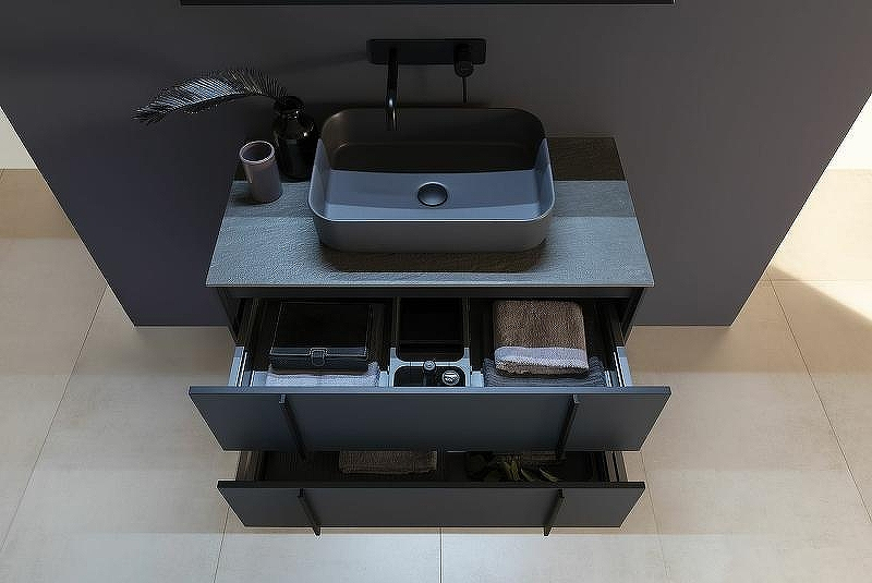 Тумба под раковину Allen Brau Reality 90 1.32006.AM подвесная Антрацит матовый, купить, цена, заказать, магазин, доставка, скидка, промокод, купить, цена, заказать, магазин, доставка, скидка, промокод